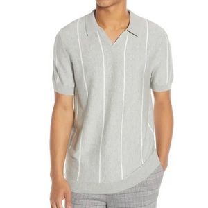 Topman striped polo shirt